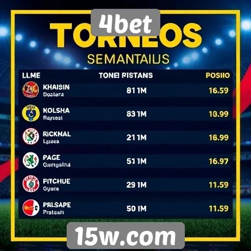 Novidade no 4bet: torneios semanais disponíveis